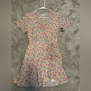 BB Dakota Floral Dress - Red, Yellow, Blue